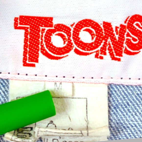 Sold-vintage Snoopy denim jean jacket with back leather patch - Picture 5 of 7